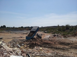 Transporte de residuos de obra a vertedero