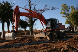 Excavadora de ruedas