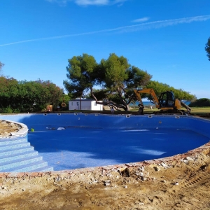 Cimentación en Camping las Palmeras en Tarragona