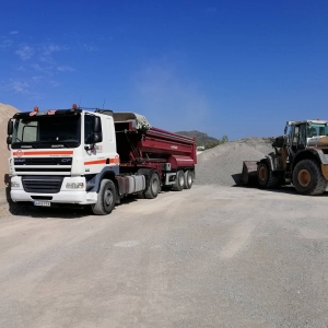 Transporte de áridos en Sant Jaume dels Domenys